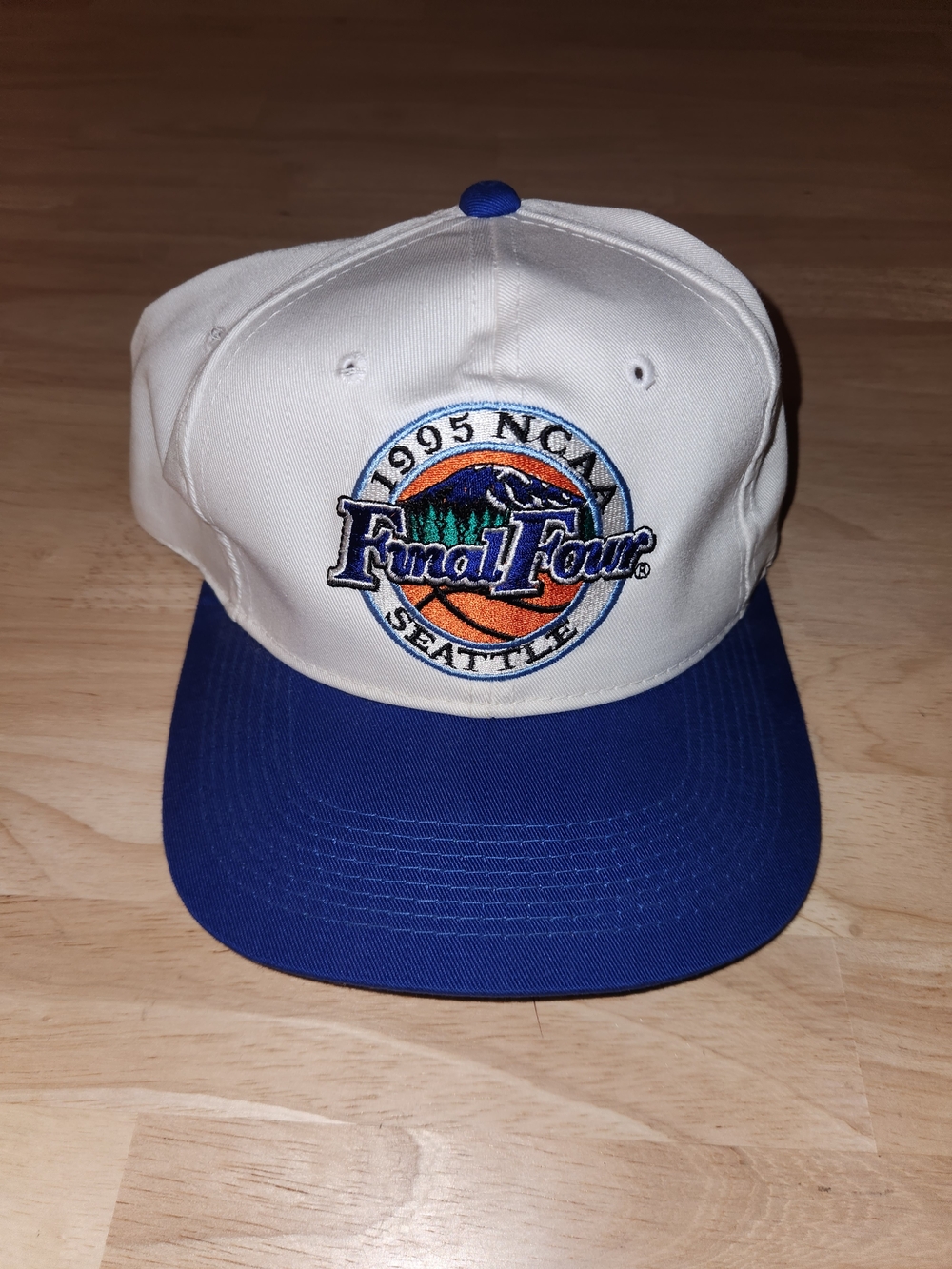 Vintage Y2K 1995 NCAA Basketball Final Four Seattle Snapback Hat Cap Embroidered